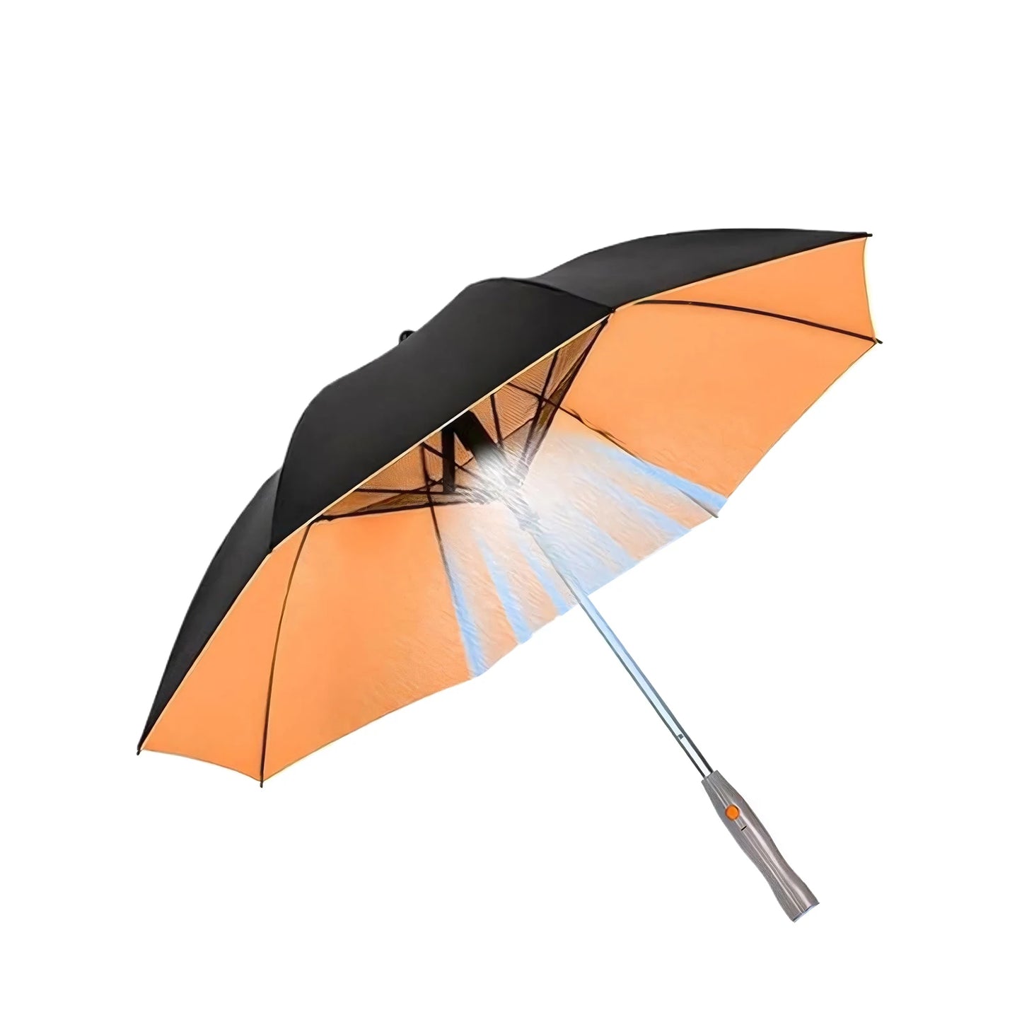 Versatile 3-in-1 Portable Umbrella with Fan and Sprayer - Stay Cool and Protected from Sun and Rain!