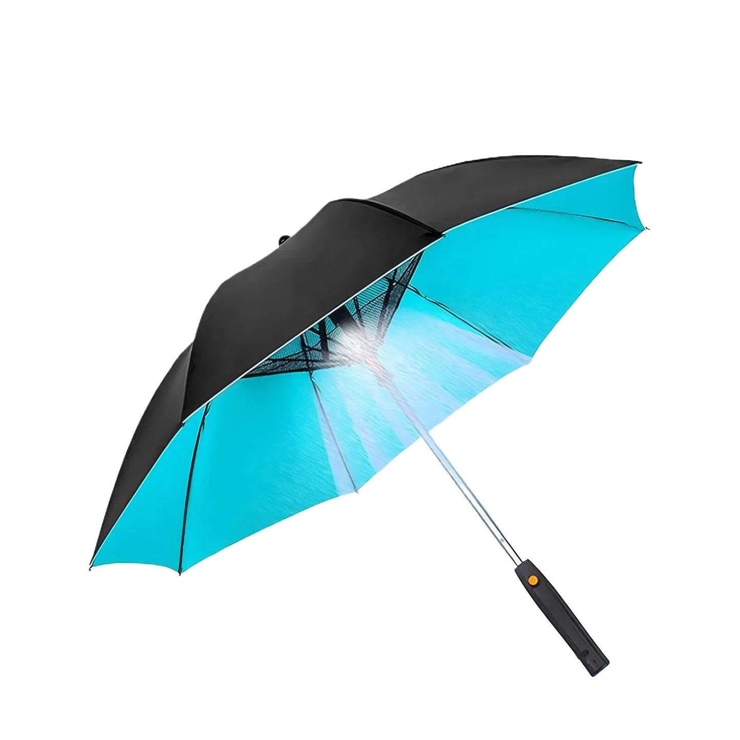 Versatile 3-in-1 Portable Umbrella with Fan and Sprayer - Stay Cool and Protected from Sun and Rain!